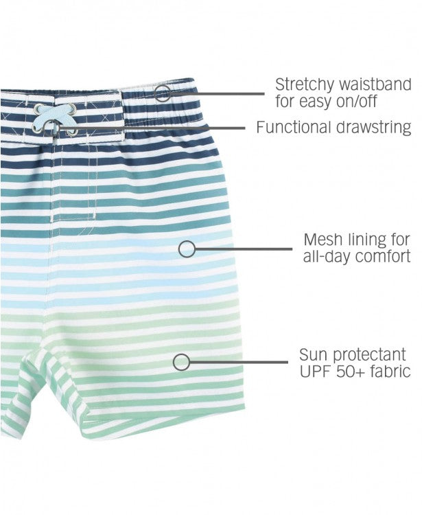 Coastal Stripe Swim Trunks