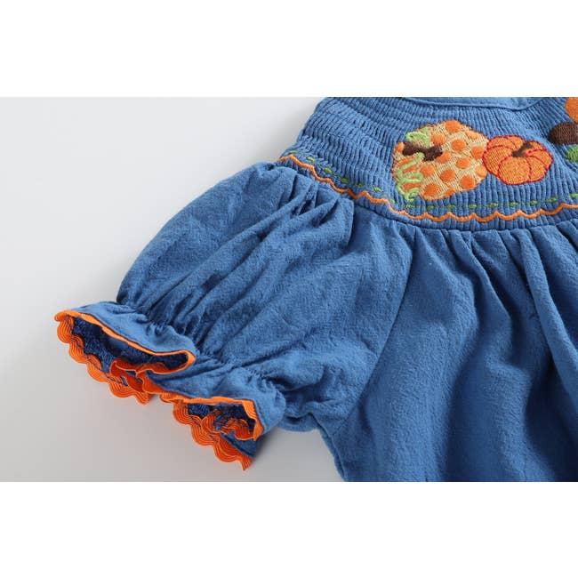 Blue Pumpkin Smocked Bishop Dress