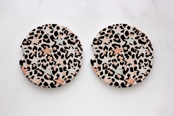 Leopard Car Coasters