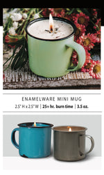 Mini Enamelware Mug Candle