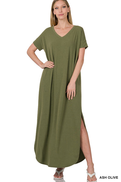 SALE Basic V Neck Dress