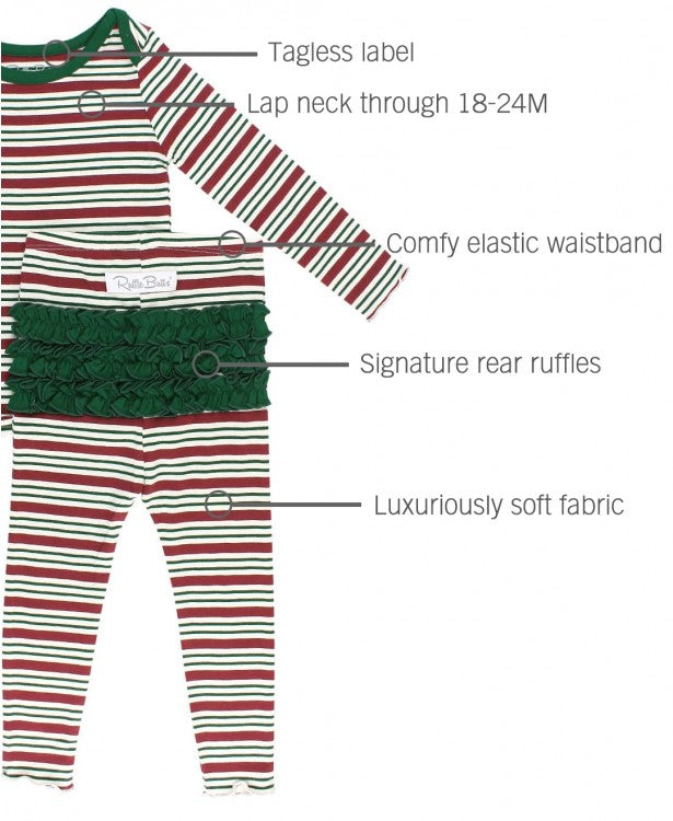 Peppermint Stripe Snuggly Pjs